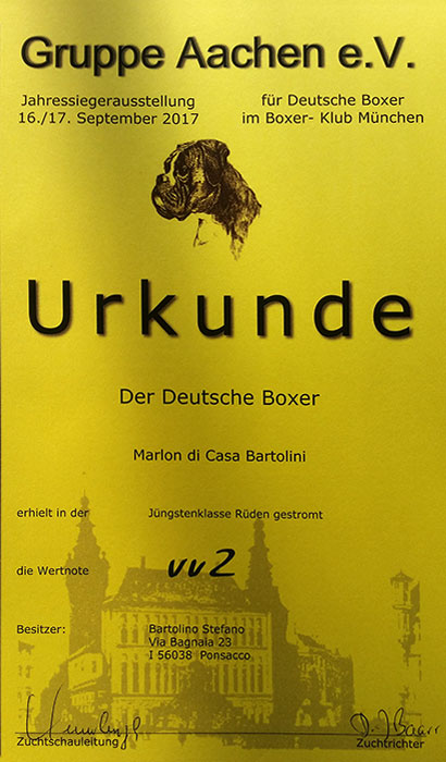 Jahressiegerausstellung tedesca Aachen (D)